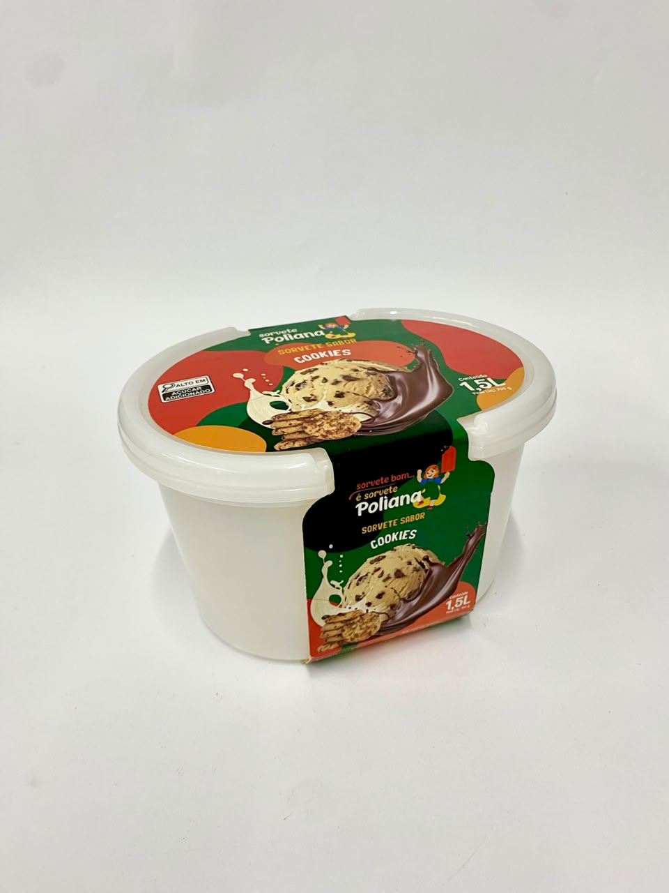 Cinta para Sorvete Poliana 1,5 L: Cookies